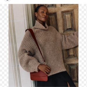 Cuyana oversized alpaca turtleneck